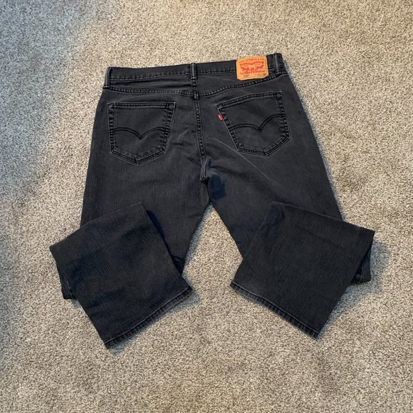 LEVI MENS 559 BLACK JEANS SIZE 36 X 32 #139 - Picture 2 of 4